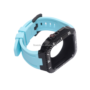 <span class=keywords><strong>Coque</strong></span> étanche en silicone souple pour <span class=keywords><strong>apple</strong></span> <span class=keywords><strong>watch</strong></span>, série 7 <span class=keywords><strong>6</strong></span> 5 4 3 2 1 SE <span class=keywords><strong>40</strong></span> 41 42 44 45mm, couverture complète - Product Image 5