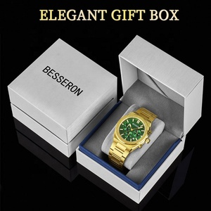 Reloj Cronógrafo de Cuarzo para Hombre, Movimiento Japonés, Acero Inoxidable, 100M Resistente al Agua, Correa de Cuero, Reloj Personalizado de Moda - Product Image 2