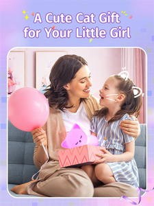 Veilleuse LED en silicone souple pour chambre d'enfant, mini lampe pour bébé, lampe de sommeil pour bébé, décoration de lampe mignonne - Product Image 5