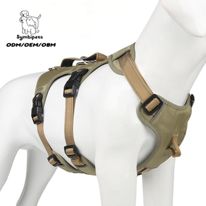 Harnais anti-évasion pour grand chien en tissu Oxford, accessoires pour animaux de compagnie, harnais tactique anti-traction pour chien, gilet réfléchissant réglable pour animaux de compagnie - Product Image 1