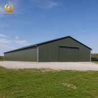 Bâtiment en acier pour stockage agricole, entrepôt métallique agricole, hangar préfabriqué pour équipement, structure en acier à grande portée