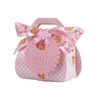 Vente en gros personnalisée, très demandée, pochettes cadeaux pour enfants en papier kraft recyclable, avec poignée, pour baby shower, souvenirs de fête, gaufrés