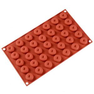 Molde para hornear pequeños donuts de chocolate Tangchu con bandeja para dulces, pudín y postres - Product Image 4