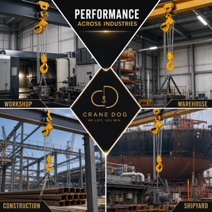Nouvelle grue à chaîne manuelle de 10 tonnes avec construction en acier allié, certifiée CE, protection IP66 pour le commerce de détail et les hôtels - Product Image 4