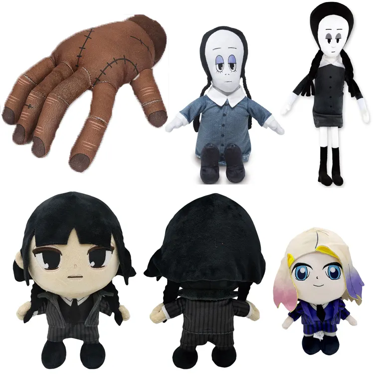 New Wednesday Addams Doll Cartoon Soft Cartoon Figure Anime Cosplay Anime Fans Gift Wednesday Collection Stuffed Plush Toy