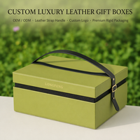 Boîte cadeau rigide haut de gamme avec poignée personnalisée, couleur personnalisée, boucle en métal mat, emballage en deux parties pour vêtements et bijoux