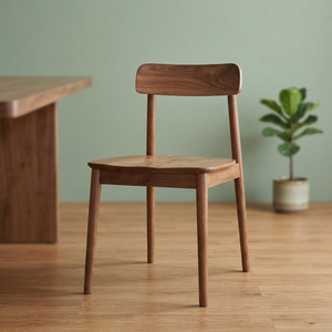 Chaise d'appoint moderne en teck massif, design scandinave, pieds coniques, durable, confortable, mobilier de jardin extérieur pour salle à manger - Product Image 2