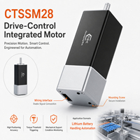 CTSSM28 Aktuator Linear Elektrik Ukuran Kecil Silinder Servo Kecepatan Tinggi untuk Aplikasi Demo Pendidikan Robotika
