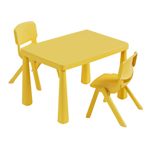 Juego de Mesa y Silla Infantil Xitianlong 765x543x505mm, Diseño Minimalista de Plástico para Jardín de Niños, Estudio y Juego - Product Image 2