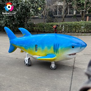 Manège extérieur en forme de requin, voiture robot électrique pour enfants, idéal pour parcs à thème, centres commerciaux et aires de jeux commerciales - Product Image 5