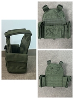 Gran oferta, chaleco táctico ligero de color caqui con sistema Molle, chaleco de entrenamiento al aire libre, chaleco táctico balístico