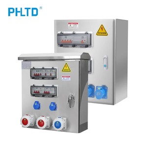 Boîte de distribution en acier inoxydable PHLTD, combinaison de <span class=keywords><strong>disjoncteur</strong></span> visuel et de prise, boîte de distribution de sécurité anti-choc électrique - Product Image 5