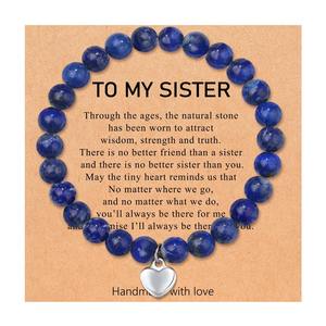 2025 tendance fait à la main femmes mode Bracelet à breloques pierre naturelle meilleur ami soeur cadeau pour anniversaire et saint valentin - Product Image 3