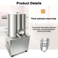 Machine automatique de séparation et d'épluchage d'ail en acier inoxydable avec moteur, coupe-légumes multifonctionnel