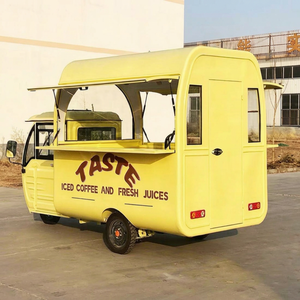 Carrito de Comida Móvil Eléctrico de Lujo ZOWN de Tres Ruedas con Diseño Curvo, Ventana Frontal Grande y Almacenamiento Trasero Completamente Cerrado - Product Image 1