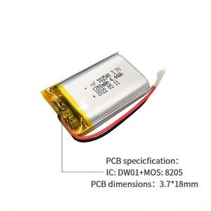 Batterie Li-Polymère Rechargeable HZ 102540 1200mAh 3.7V pour Outils Électriques, Électronique Grand Public, Jouets, -20 ° De la lettre C à la lettre 60 ° C - Product Image 2