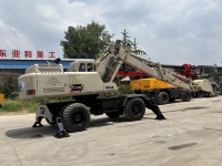 Pengiriman Cepat Excavator Roda 21 Ton dengan Swing Boom Euro 2 EPA Mesin Cummins Gearbox Motor Mesin Kehutanan Mini
