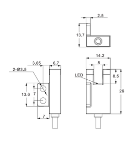 Độ chính xác cao cảm biến quang điện ngã ba cảm biến khe cắm KEC30-2NAW cảm biến quang điện hình chữ U cảm biến quang điện - Product Image 6