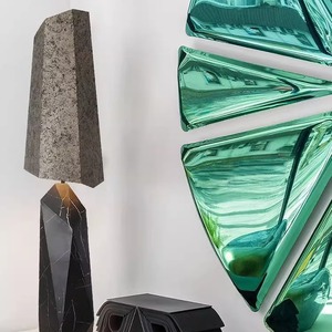 Marble Style Floor Lamp D42 H170cm LED Light Source For Living Room Decor - Product Image 3