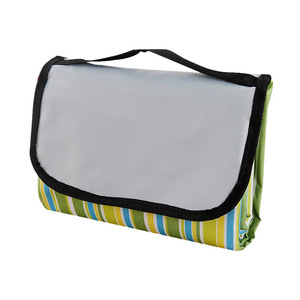 Picnic <b>Blanket</b> Oxford Cloth Moistureproof Rectangle Outdoor Yellow Checkered Red Checkered Blue Checkered - Product Image 3