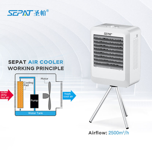 SEPATポータブル空気クーラー充電式ソーラー省エネ環境にやさしい5.5-20時間強い冷却システム屋外 - Product Image 6