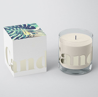 Boîte d'emballage élégante pour bougies avec impression personnalisée, boîte pliante avec logo personnalisé, boîtes à bougies plates