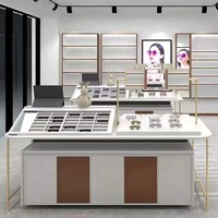 Meubles de présentation de lunettes entièrement personnalisés, agencement complet de magasin d'optique, design 3D, décoration, vitrine en verre, décoration de magasin de détail
