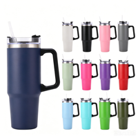 Gobelet isotherme personnalisé de 40 oz en acier inoxydable, tasse de voyage à double paroi sous vide, tasse en métal standard pour boissons chaudes et froides, sans BPA