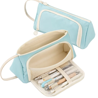 Trousse à crayons grande capacité, étui à stylos, sac de papeterie simple, organiseur pour l'école, le collège, le bureau, pour adolescents, filles, adultes, étudiants