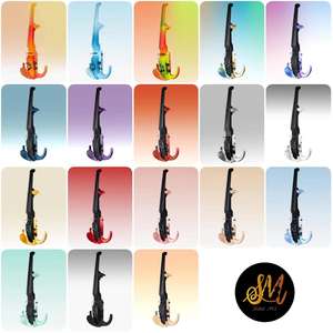 <span class=keywords><strong>Violino</strong></span> Elettrico Silenzioso <span class=keywords><strong>4</strong></span>/<span class=keywords><strong>4</strong></span> con Tecnologia di Stampa 3D, Personalizzazione Colorata per Prestazioni Professionali - Product Image 1