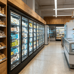Congelatore Commerciale con Porta in Vetro per Esposizione di Birre e Bevande in Supermercato - Offerta Speciale - Product Image 2