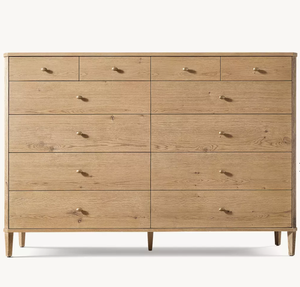 Ensemble de meubles de chambre à coucher de <span class=keywords><strong>style</strong></span> contemporain français en bois de chêne avec <span class=keywords><strong>commode</strong></span> à 12 tiroirs - Product Image 1