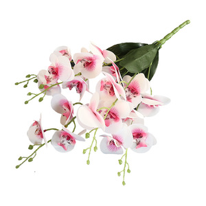 Orquídeas Phalaenopsis Artificiales Lichao, 5 Ramas, PVC, Goma Suave, Tacto Real, Decoración para el Hogar y Bodas - Product Image 5