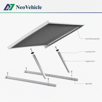 Support de montage solaire pour véhicule en aluminium NeoVehicle Jiangsu 6005-T5, finition anodisée, anti-corrosion, installation facile