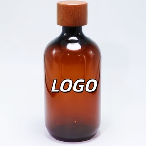 New 500ml PET Plastic Essential Oil Bottle Bamboo Wood <b>Screw</b> Lid Pure Dew Aromatherapy Liquid Orifice Reducer <b>Pump</b> Sprayer Seal - Product Image 1