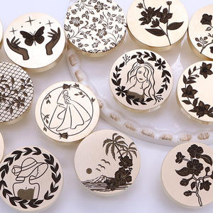 <span class=keywords><strong>Sello</strong></span> de sellado de cera láser 2,5 cm 3cm <span class=keywords><strong>sello</strong></span> de cera de sellado de cobre para sobres de boda invitación Material de álbum de recortes - Product Image 6