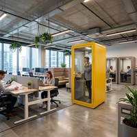 Cabina de Reuniones Insonorizada para Oficina con Reducción de Ruido de 30-35dB, Cabina de Privacidad para Oficina y Cabina Silenciosa para Espacio de Trabajo
