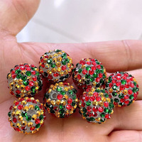 Nieuwe aanwinst Valentijnsdag hars confetti strass kralen 20mm bulk acryl kralen voor pen sieraden ketting maken