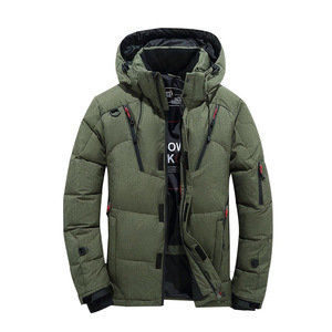 Giacca invernale da uomo di lusso Casual con cappuccio <span class=keywords><strong>Parka</strong></span> Plus Size impermeabile a Shell cappotto <span class=keywords><strong>corto</strong></span> - Product Image 4