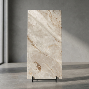 Azulejos de porcelana cerámica pulida de alto brillo Breccia Olive 800x1600mm con aspecto de piedra natural para paredes y suelos. - Product Image 4