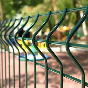 Clôture en treillis métallique courbé Enduit Soudé Estate <span class=keywords><strong>Rigide</strong></span> 3d Haute Qualité PVC Métal Fer Sans Maille Clôture Clôture de Jardin <span class=keywords><strong>Grillage</strong></span> - Product Image 3