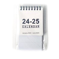 Kalender harian Desktop Cetak penuh warna kustom 2026 dinding Spiral menggantung perencana kalender Bulanan