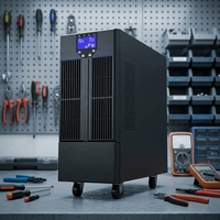 Fuente de Alimentación UPS en Línea de 10 kVA, 10 kW, 10 k9kW, Estabilización de Voltaje para Centros de Datos, Protección Contra Cortes de Energía, Batería de Litio Inteligente