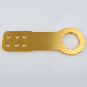 Crochet de remorquage universel en aluminium Auso-Racing à 6 trous, avant et arrière, accessoire de course automobile - Product Image 4