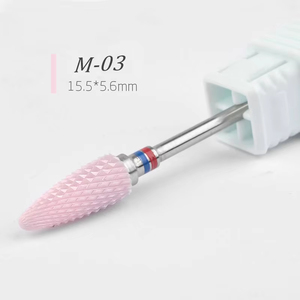 Pink Ceramic Nail Cone Tip Drill Bits 2.35mm Electric Rotary <b>Tool</b> for Manicure <b>Pedicure</b> Cuticle Cleaning Grinding Head Sander - Product Image 6
