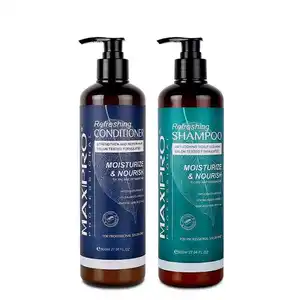 MAXIPRO - Condicionador e shampoo para cabelos lisos, óleo de argan, condicionador refrescante, nutrir o couro cabeludo seco, orgânico, promoção imperdível