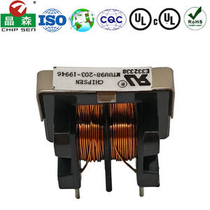 चिपसेन u9.8 श्रृंखला फेराइट कोर उच्च आवृत्ति सामान्य मोड 85-265vAC अनुकूलित पावर 1khz-500 खज छेद pcb माउंट-40 - Product Image 4