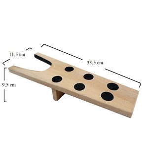 Sollevatore universale per stivali in legno Acava 33,5x11,5x9,5 cm con 6 cuscinetti in gomma antiscivolo per riporre le scarpe - Product Image 2