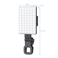 X.MAMEN Portable Rechargeable BI couleur lumière LED USB Type-C Caméra Clip Photographie Vidéo Mobile Téléphone LED Vidéo Lumière