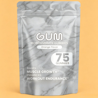 Sachet Doypack en aluminium avec fermeture éclair, finition mate et brillante, résistant à l'humidité, pour emballage de gommes de nutrition sportive et de compléments alimentaires